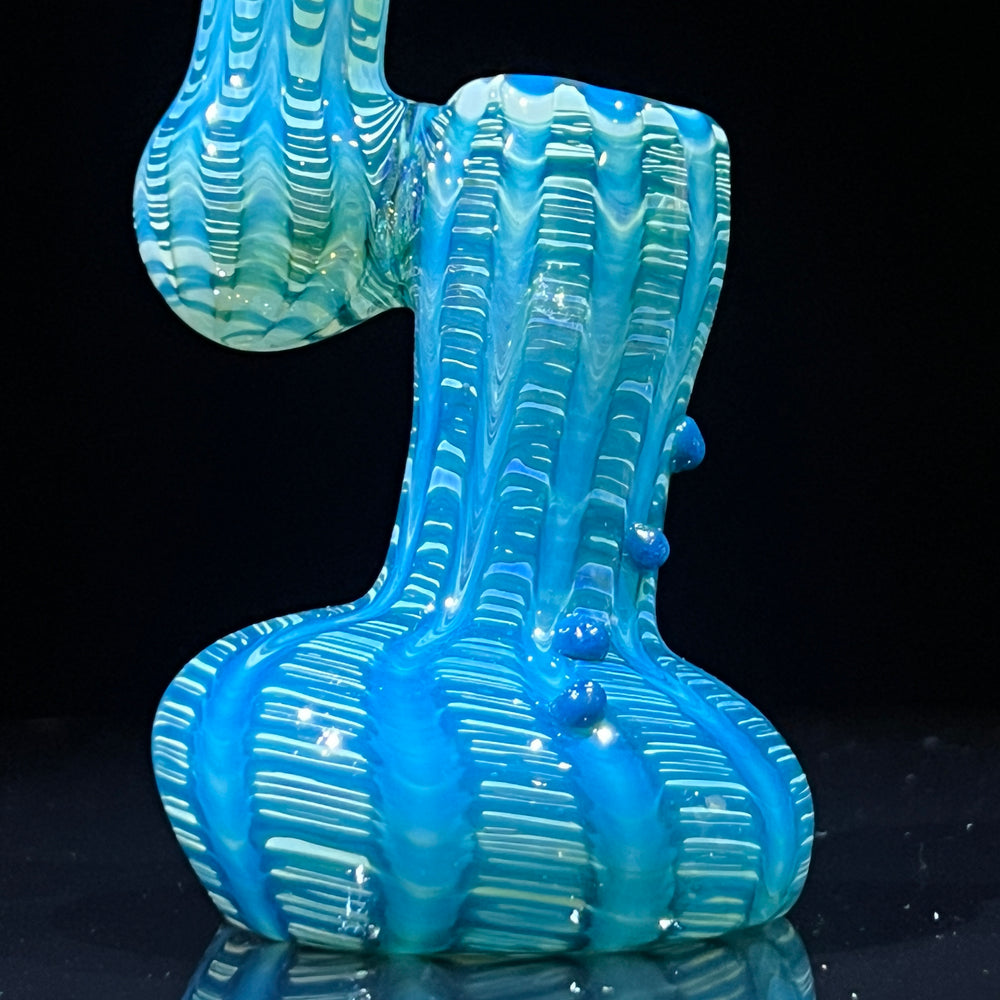 Hand Spun Bubbler Glass Pipe TG