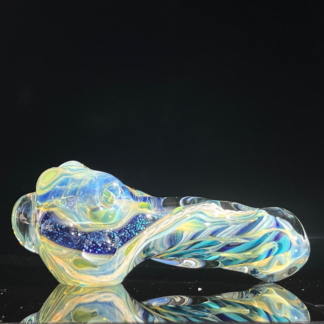 Molten Twisted Chaos Spoon Glass Pipe Molten Imagination