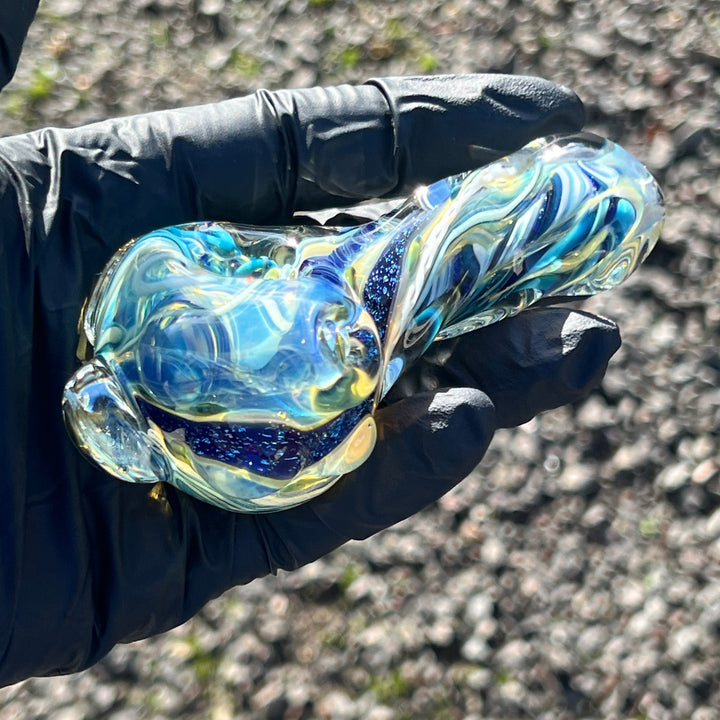 Molten Twisted Chaos Spoon Glass Pipe Molten Imagination