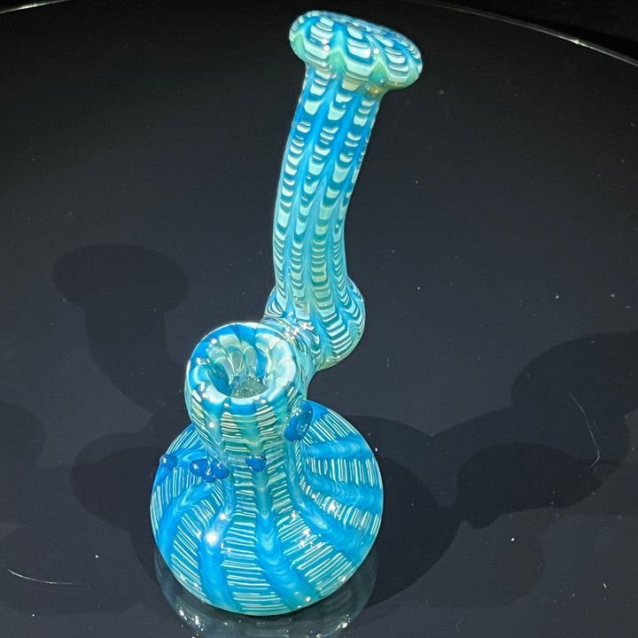 Hand Spun Bubbler Glass Pipe TG