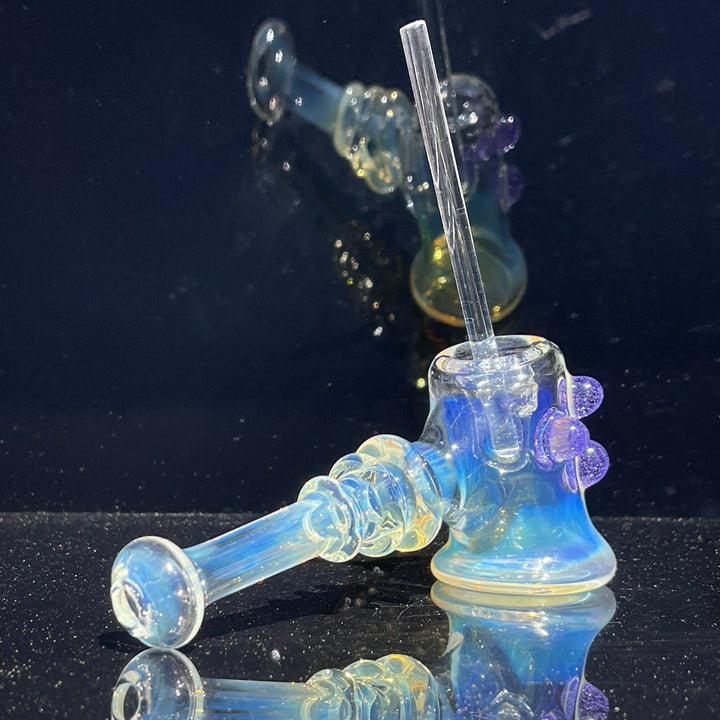 Silver Fumed Hash Hammer Glass Pipe Crondo Glassics   