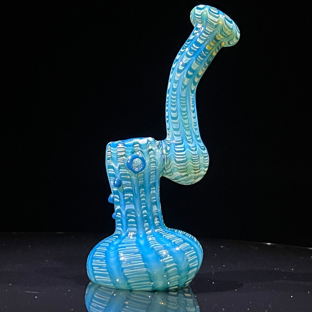 Hand Spun Bubbler Glass Pipe TG