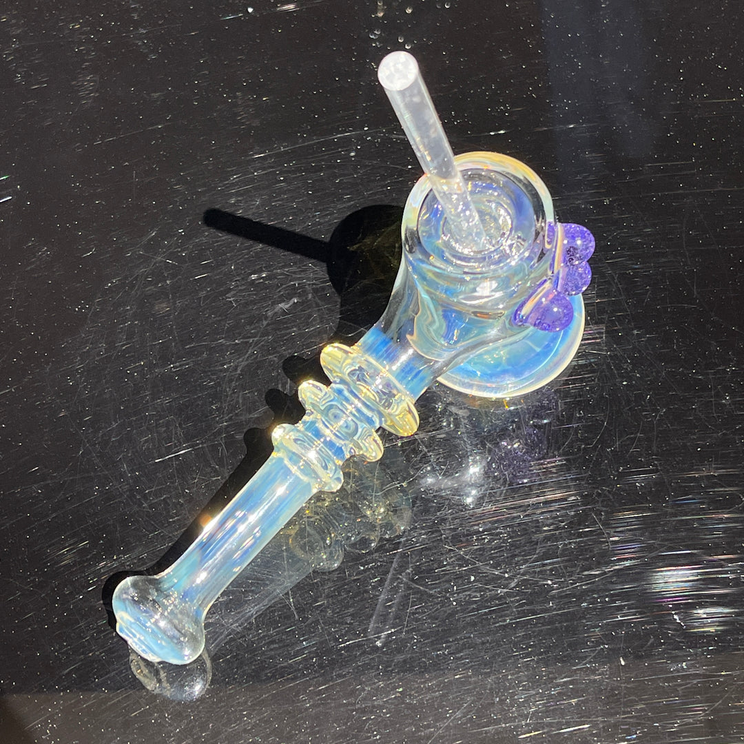 Silver Fumed Hash Hammer Glass Pipe Crondo Glassics   