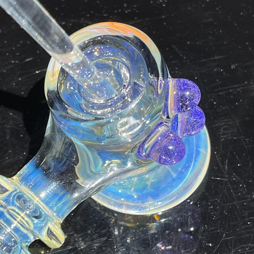 Silver Fumed Hash Hammer Glass Pipe Crondo Glassics   