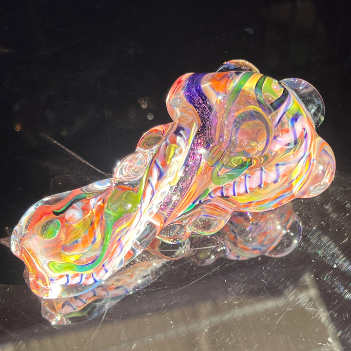 Molten Twisted Chaos Spoon Glass Pipe Molten Imagination