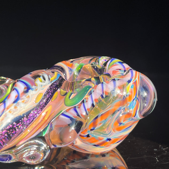 Molten Twisted Chaos Spoon Glass Pipe Molten Imagination