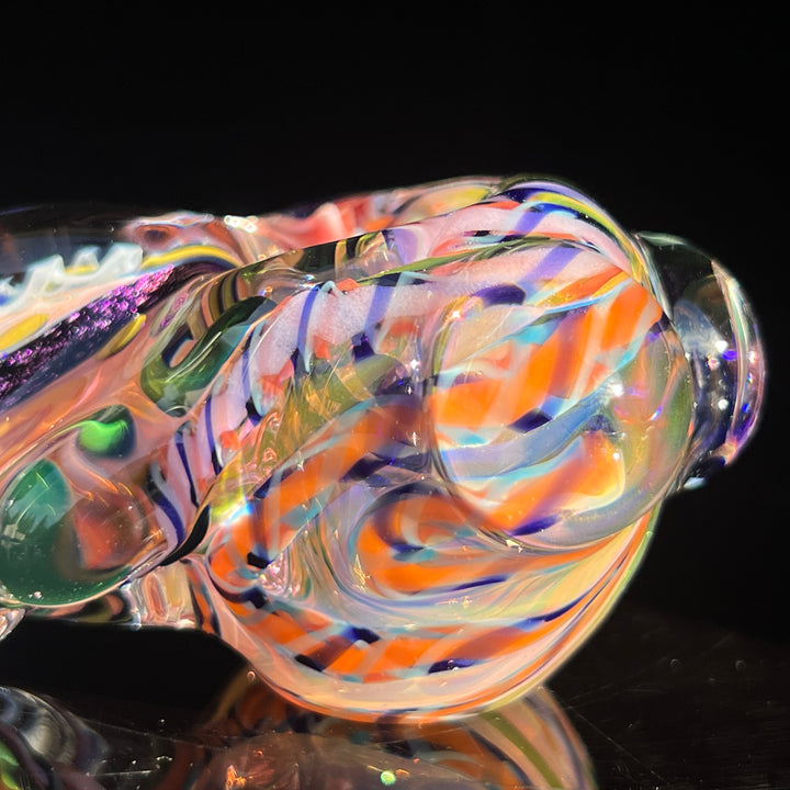 Molten Twisted Chaos Spoon Glass Pipe Molten Imagination