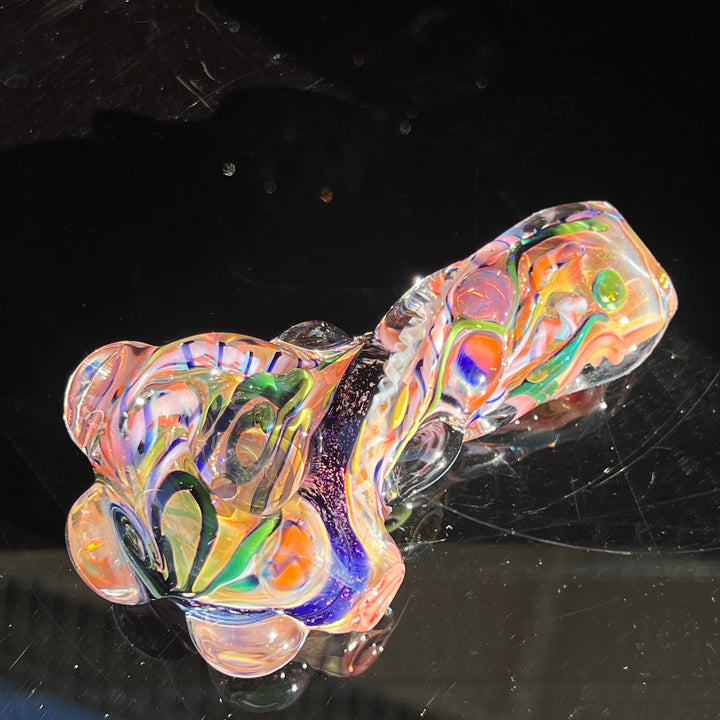 Molten Twisted Chaos Spoon Glass Pipe Molten Imagination