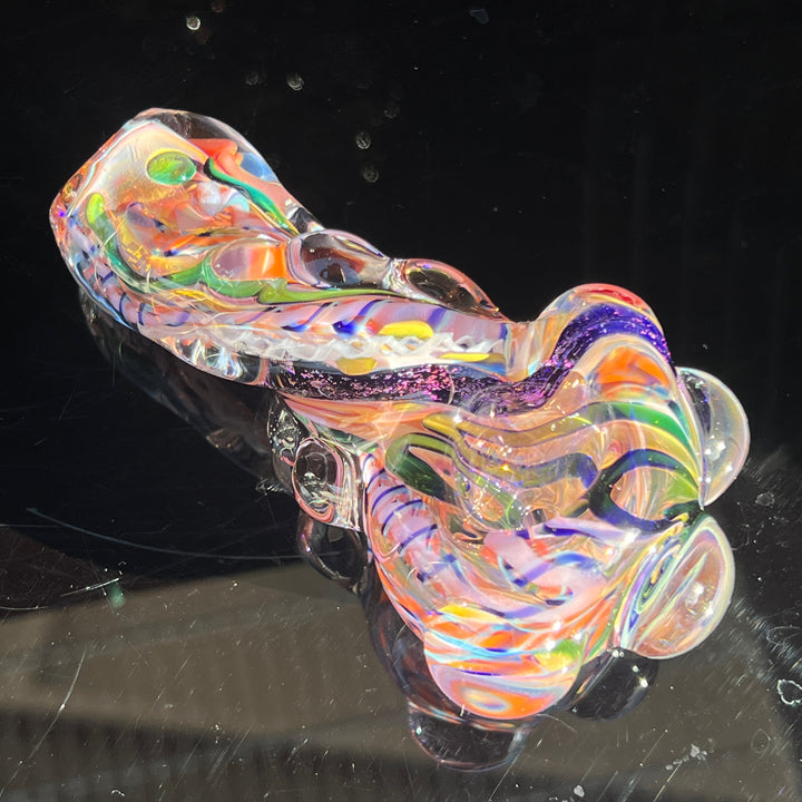 Molten Twisted Chaos Spoon Glass Pipe Molten Imagination