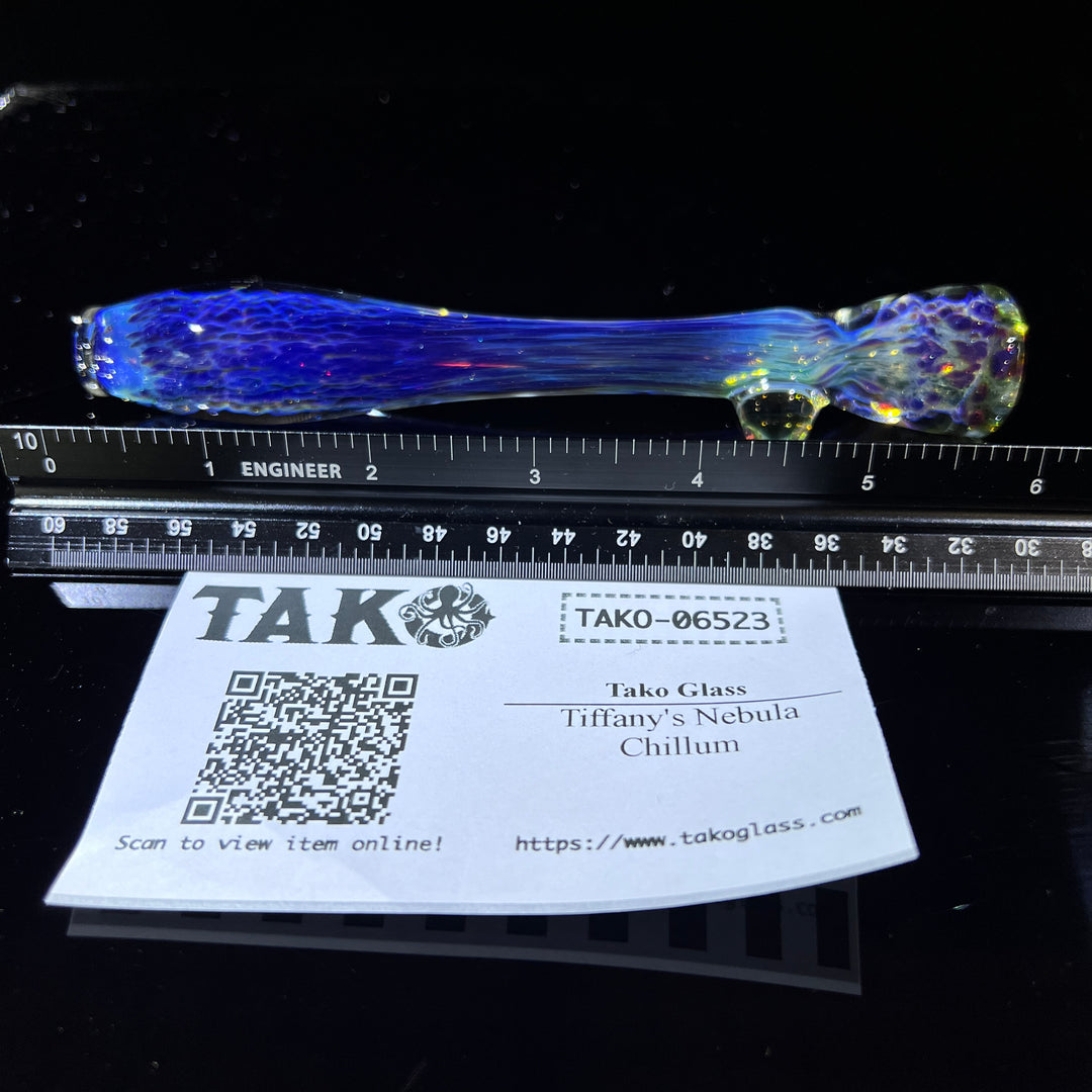 Tiffany's Nebula Chillum Glass Pipe Tako Glass   