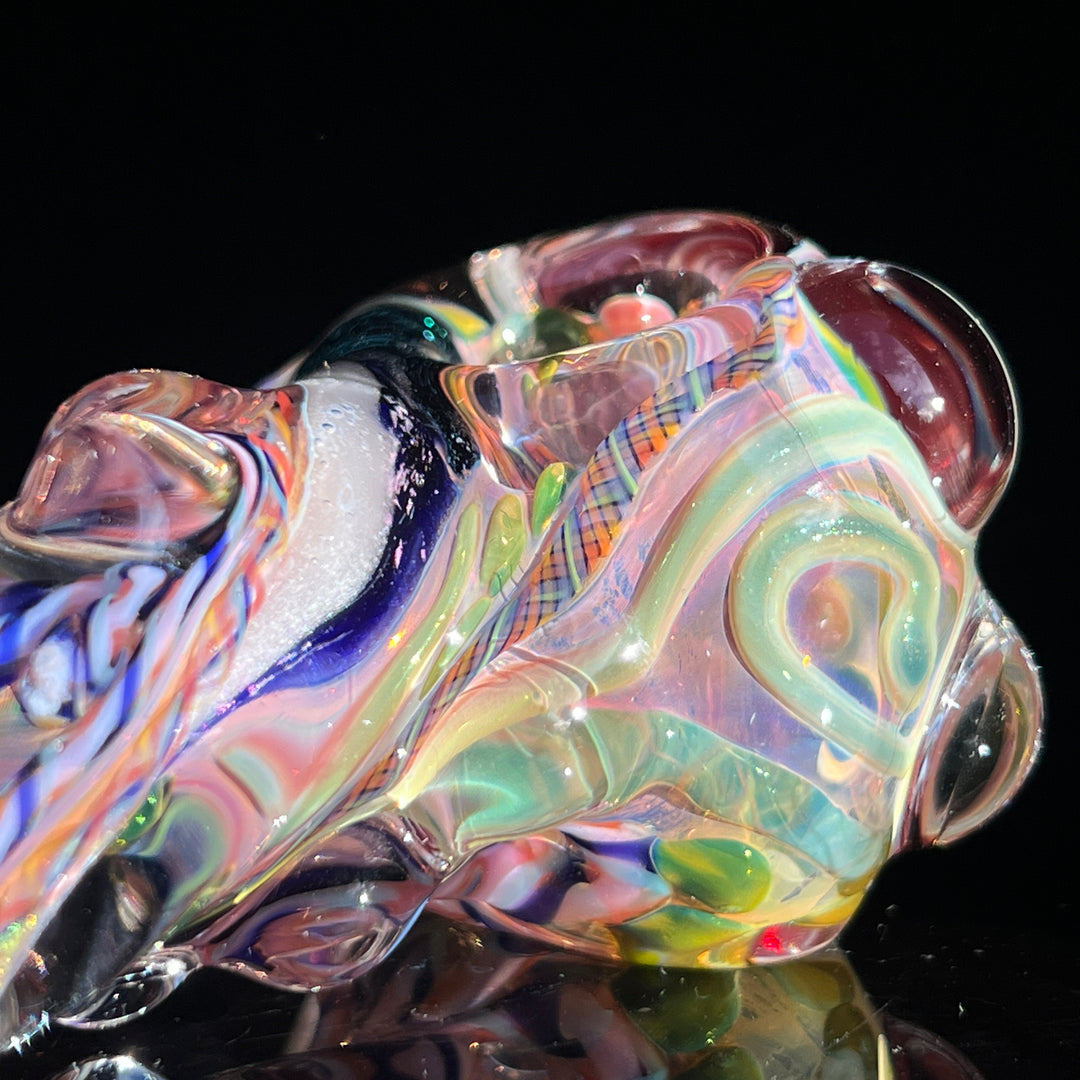 Molten Twisted Chaos Spoon Glass Pipe Molten Imagination