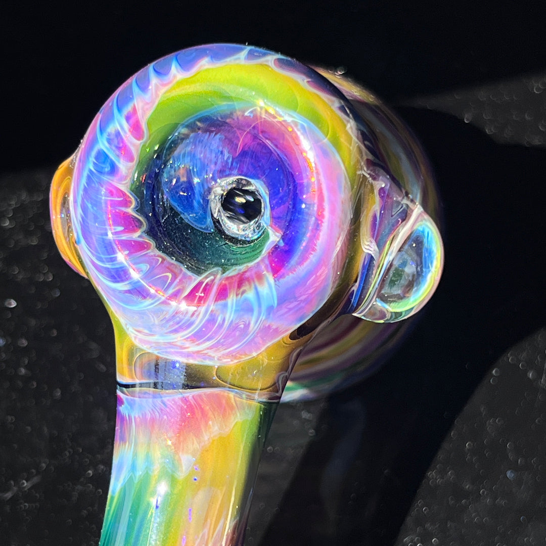 Purple Tie Dye Hammer Bubbler Glass Pipe Jedi Glassworks   