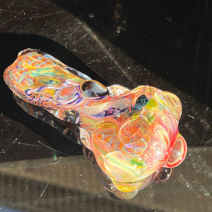 Molten Twisted Chaos Spoon Glass Pipe Molten Imagination