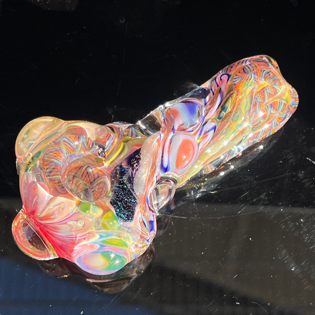 Molten Twisted Chaos Spoon Glass Pipe Molten Imagination