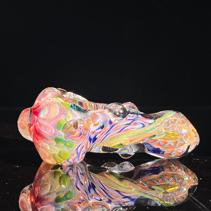 Molten Twisted Chaos Spoon Glass Pipe Molten Imagination