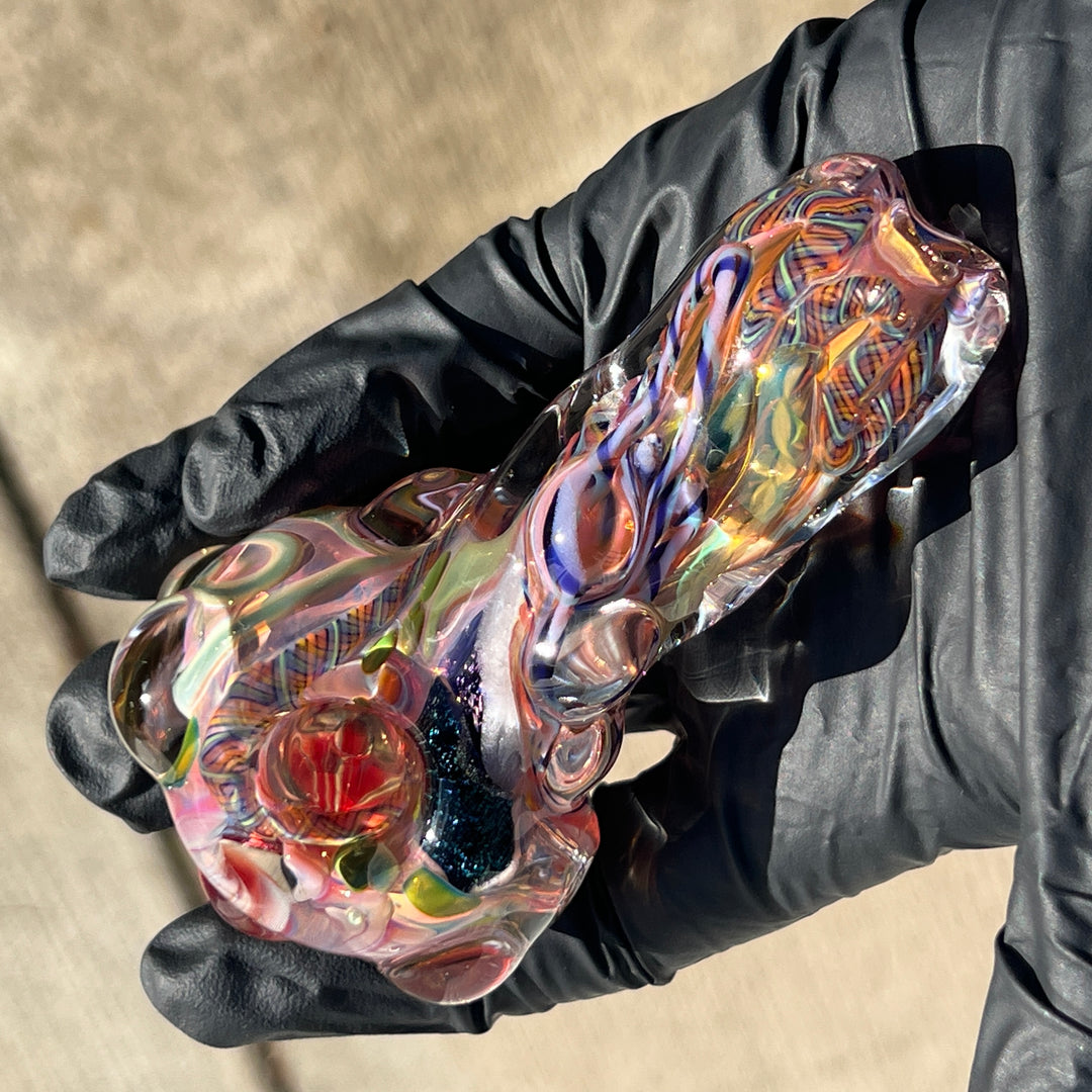 Molten Twisted Chaos Spoon Glass Pipe Molten Imagination