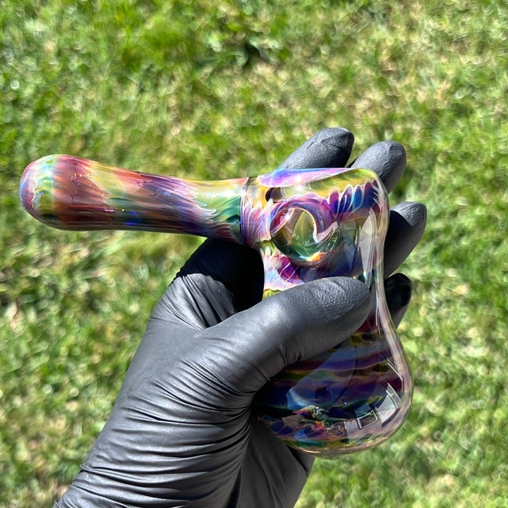 Purple Tie Dye Hammer Bubbler Glass Pipe Jedi Glassworks   