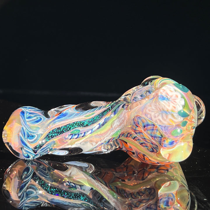 Molten Twisted Chaos Spoon Glass Pipe Molten Imagination