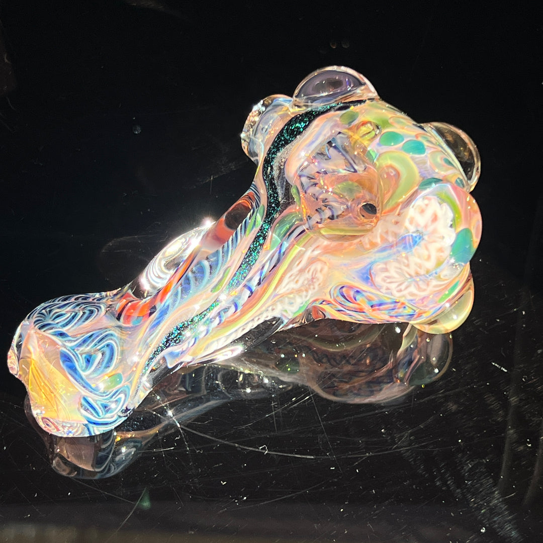 Molten Twisted Chaos Spoon Glass Pipe Molten Imagination