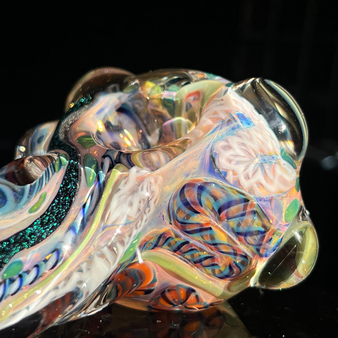 Molten Twisted Chaos Spoon Glass Pipe Molten Imagination