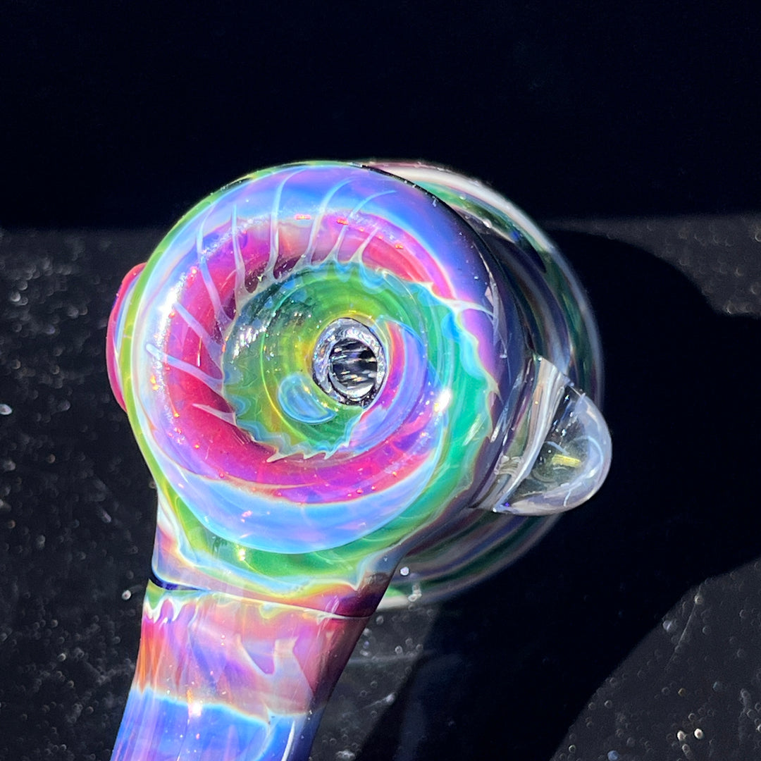 Purple Tie Dye Hammer Bubbler Glass Pipe Jedi Glassworks   