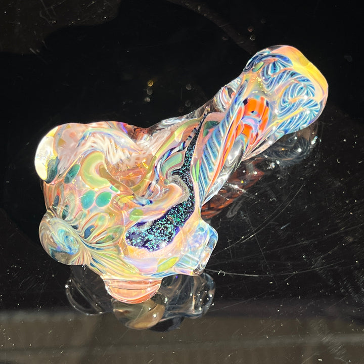 Molten Twisted Chaos Spoon Glass Pipe Molten Imagination