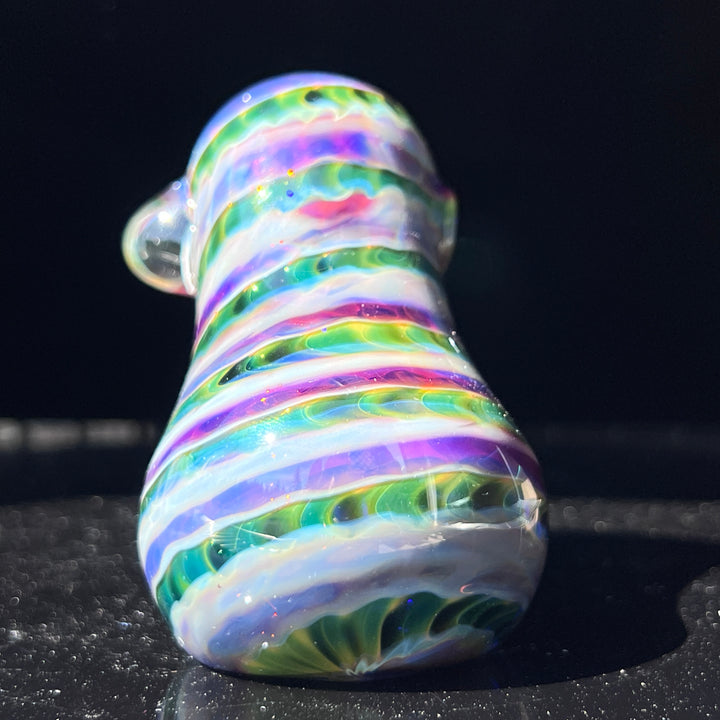 Purple Tie Dye Hammer Bubbler Glass Pipe Jedi Glassworks   