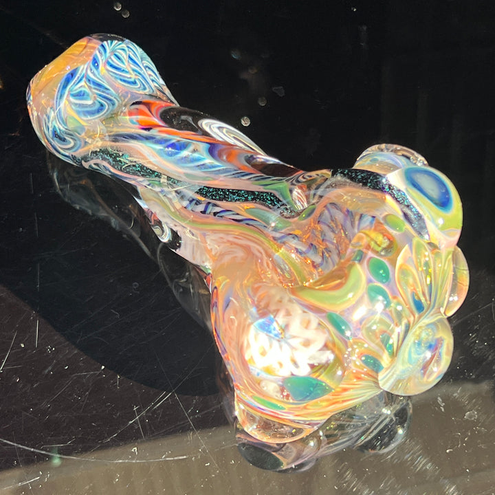 Molten Twisted Chaos Spoon Glass Pipe Molten Imagination