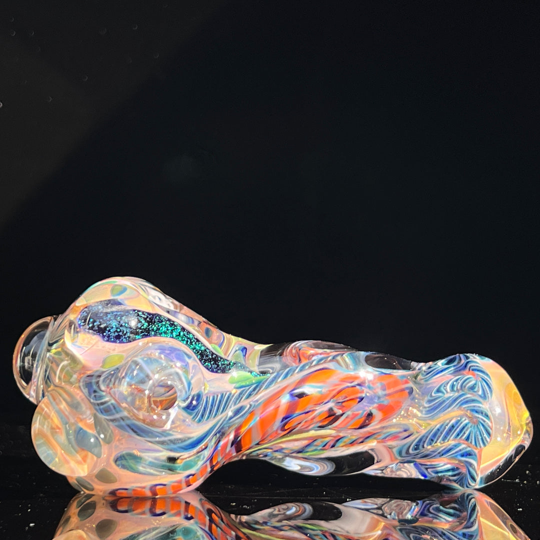 Molten Twisted Chaos Spoon Glass Pipe Molten Imagination