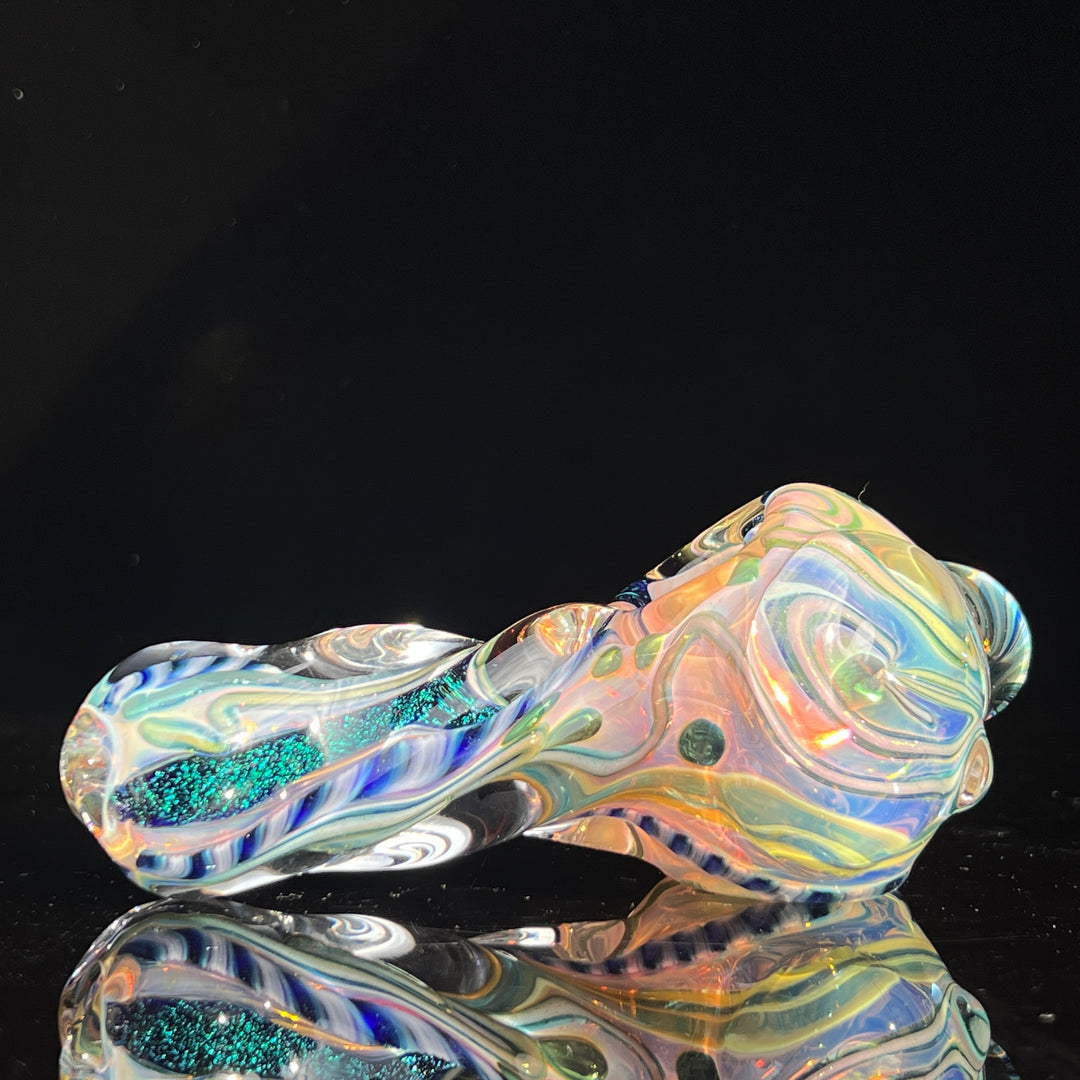 Molten Twisted Chaos Spoon Glass Pipe Molten Imagination