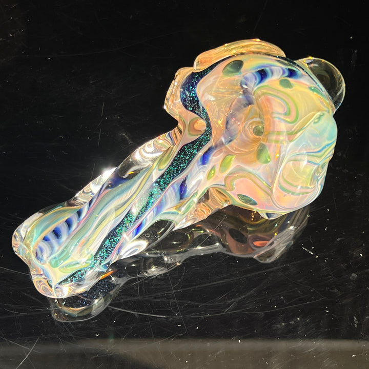 Molten Twisted Chaos Spoon Glass Pipe Molten Imagination