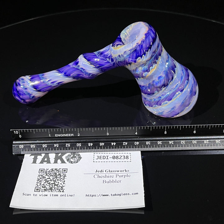 Cheshire Purple Bubbler Glass Pipe Jedi Glassworks