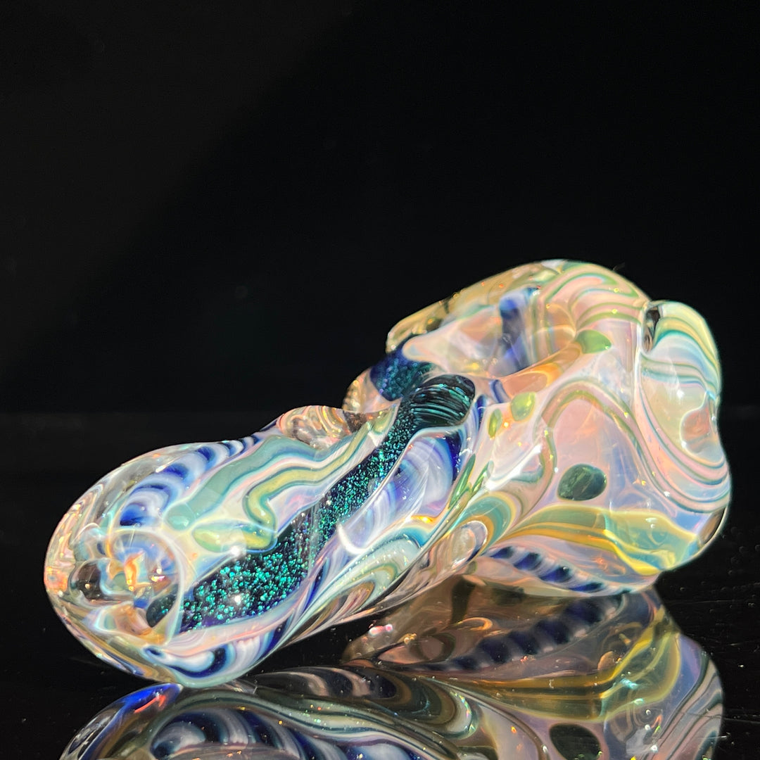 Molten Twisted Chaos Spoon Glass Pipe Molten Imagination