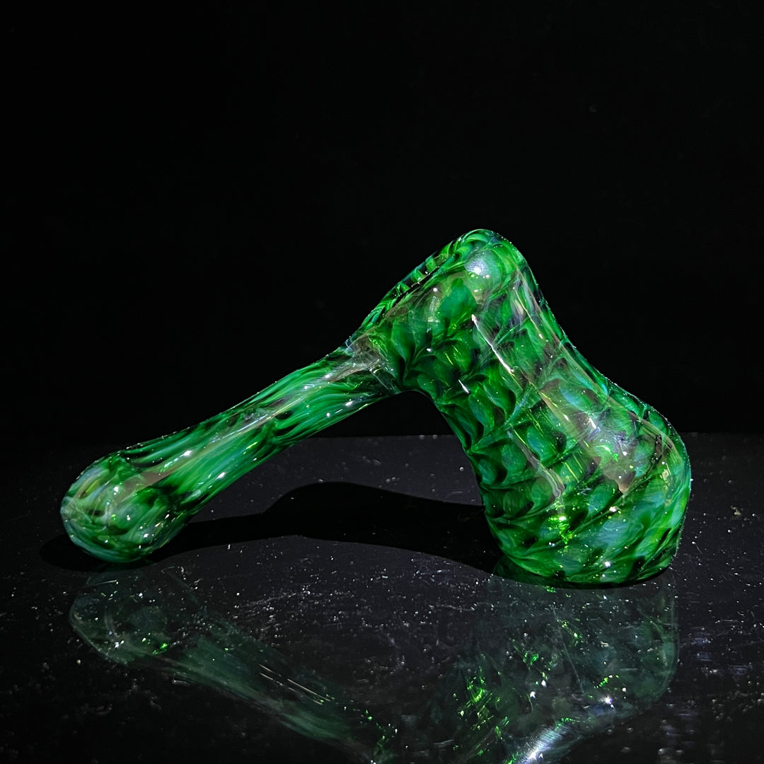 Experimental Green Hammer Bubbler Glass Pipe Jedi Glassworks   