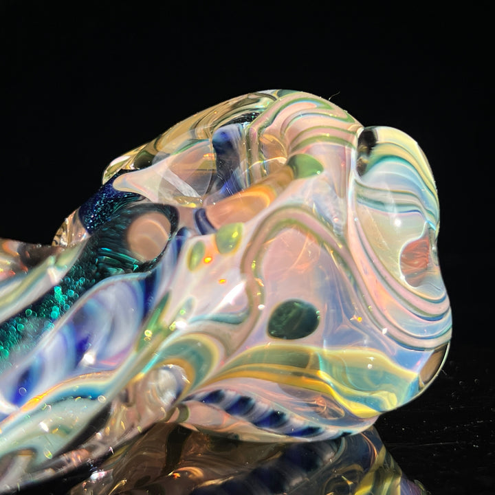 Molten Twisted Chaos Spoon Glass Pipe Molten Imagination