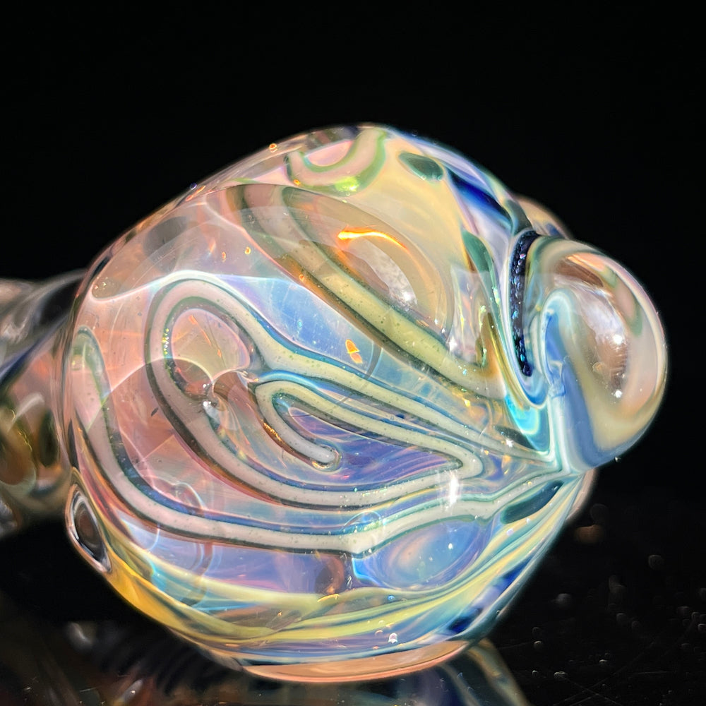 Molten Twisted Chaos Spoon Glass Pipe Molten Imagination