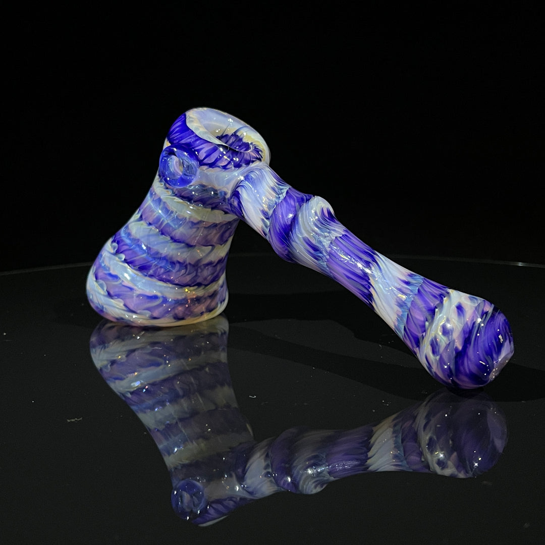 Cheshire Purple Bubbler Glass Pipe Jedi Glassworks