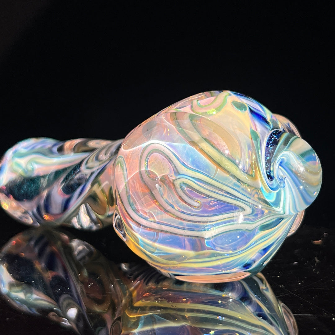 Molten Twisted Chaos Spoon Glass Pipe Molten Imagination