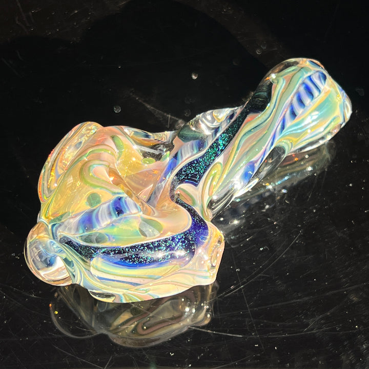 Molten Twisted Chaos Spoon Glass Pipe Molten Imagination