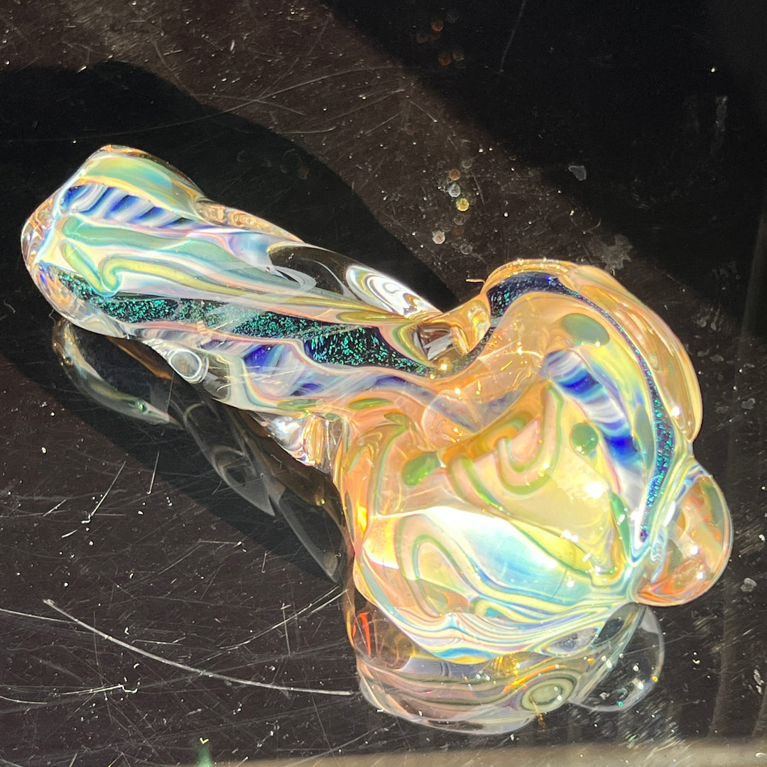 Molten Twisted Chaos Spoon Glass Pipe Molten Imagination