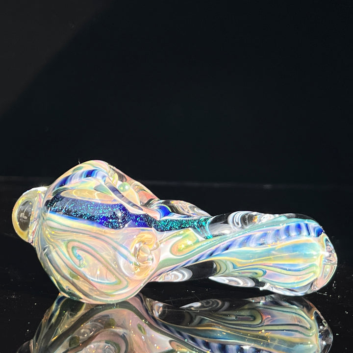 Molten Twisted Chaos Spoon Glass Pipe Molten Imagination