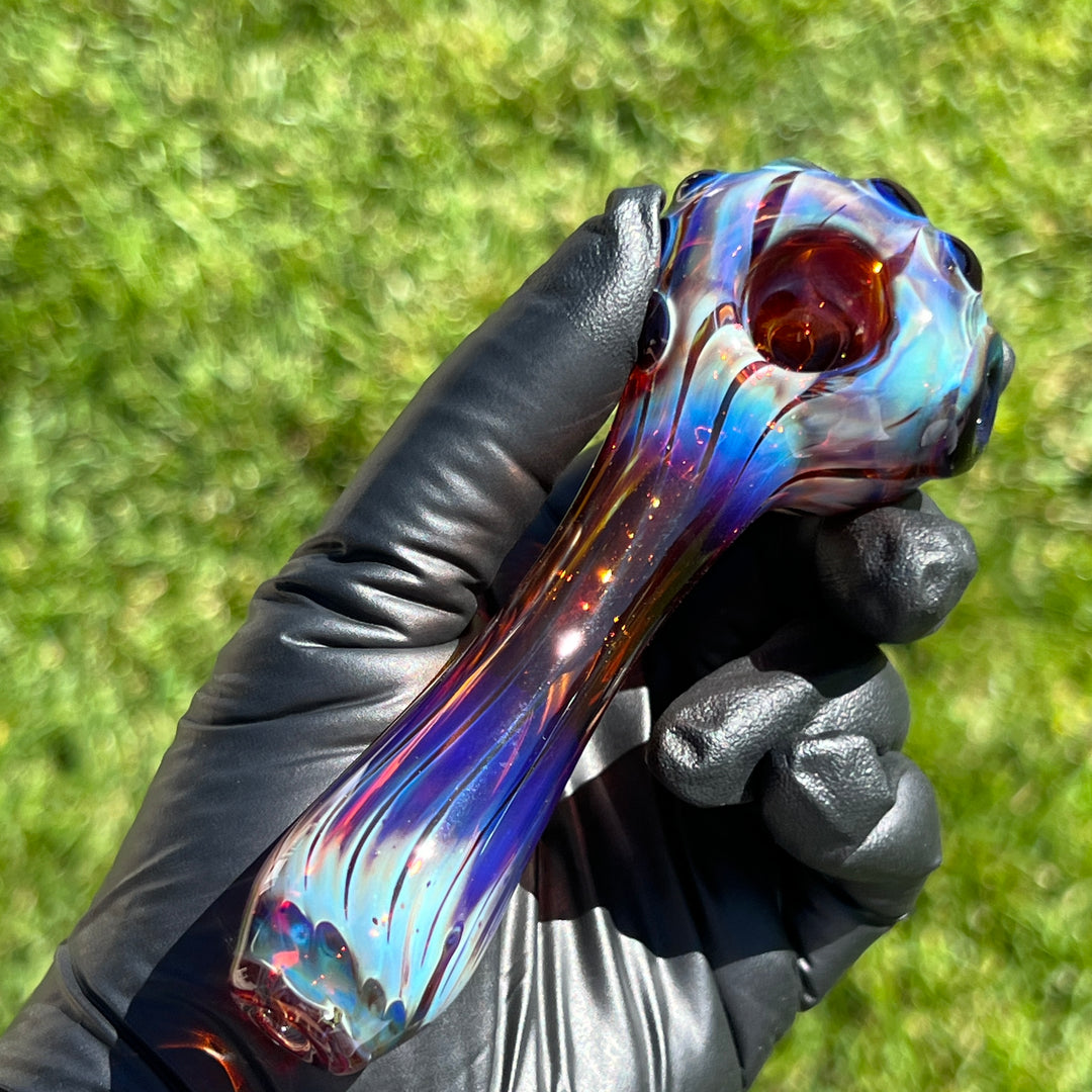 Left Handed Purple Creek Starlink Pipe Glass Pipe Taggart Glass   