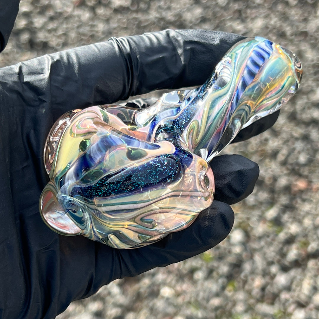 Molten Twisted Chaos Spoon Glass Pipe Molten Imagination