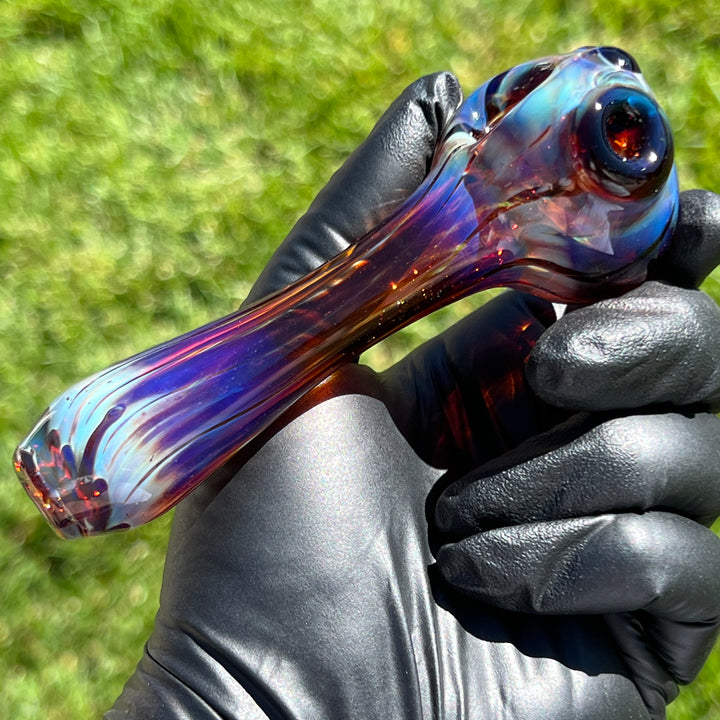 Left Handed Purple Creek Starlink Pipe Glass Pipe Taggart Glass   