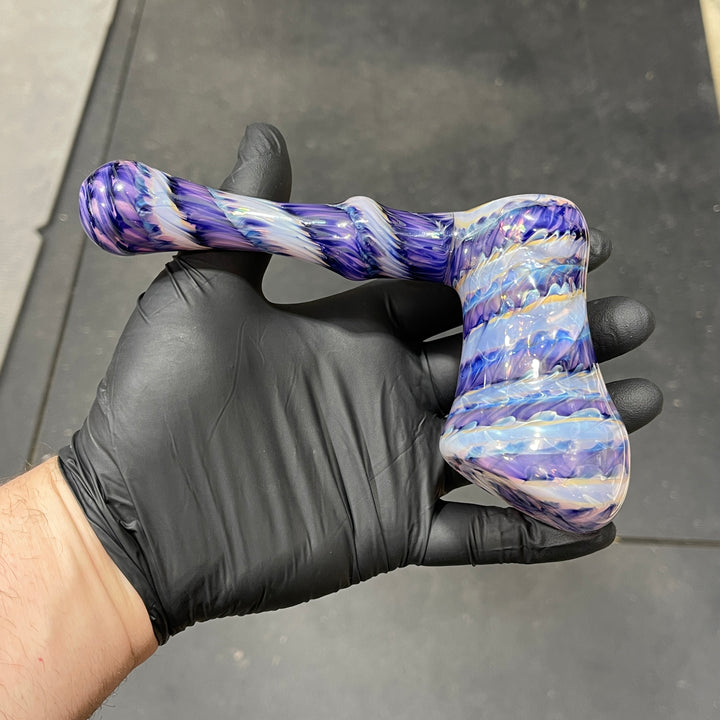 Cheshire Purple Bubbler Glass Pipe Jedi Glassworks