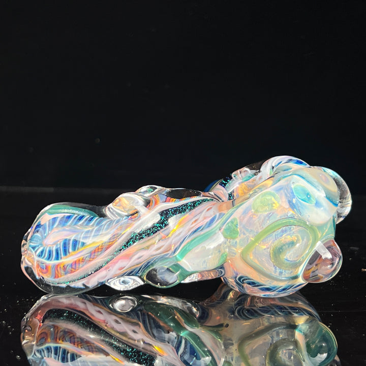 Molten Twisted Chaos Spoon Glass Pipe Molten Imagination