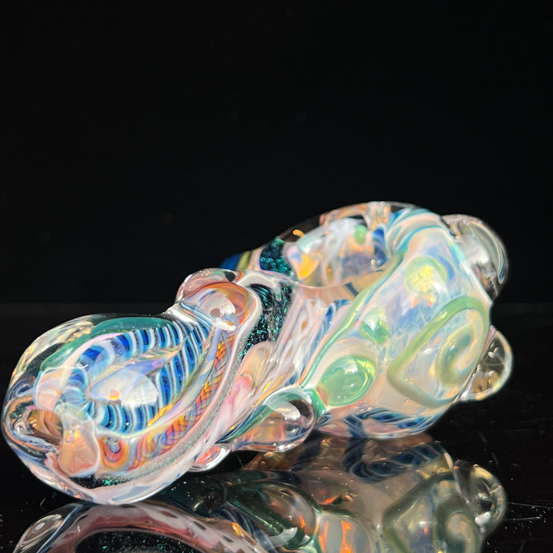 Molten Twisted Chaos Spoon Glass Pipe Molten Imagination