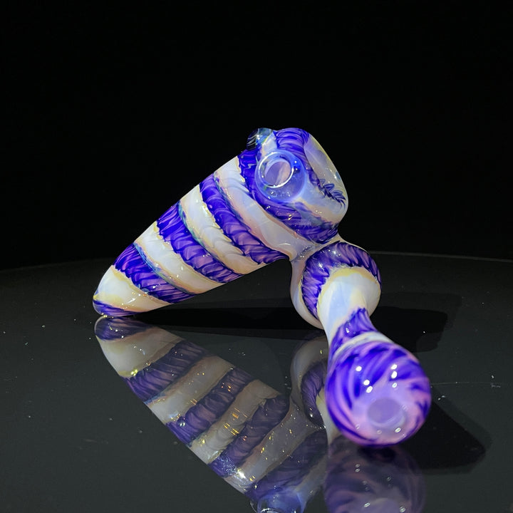 Cheshire Purple Sidecar Bubbler Glass Pipe Jedi Glassworks