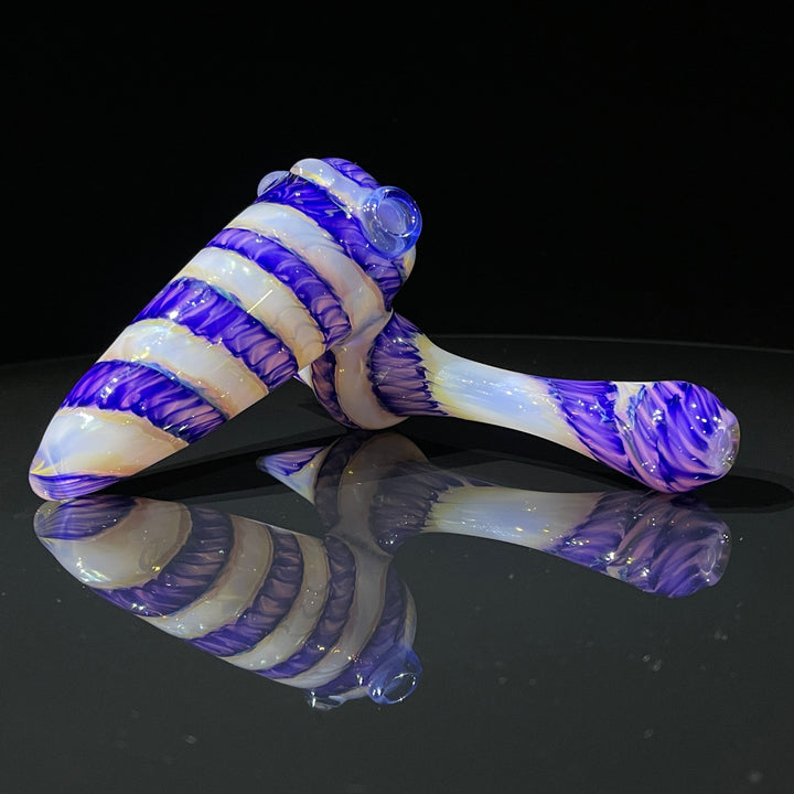 Cheshire Purple Sidecar Bubbler Glass Pipe Jedi Glassworks