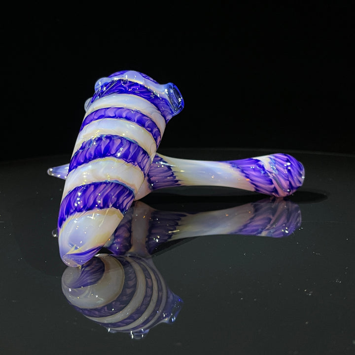 Cheshire Purple Sidecar Bubbler Glass Pipe Jedi Glassworks